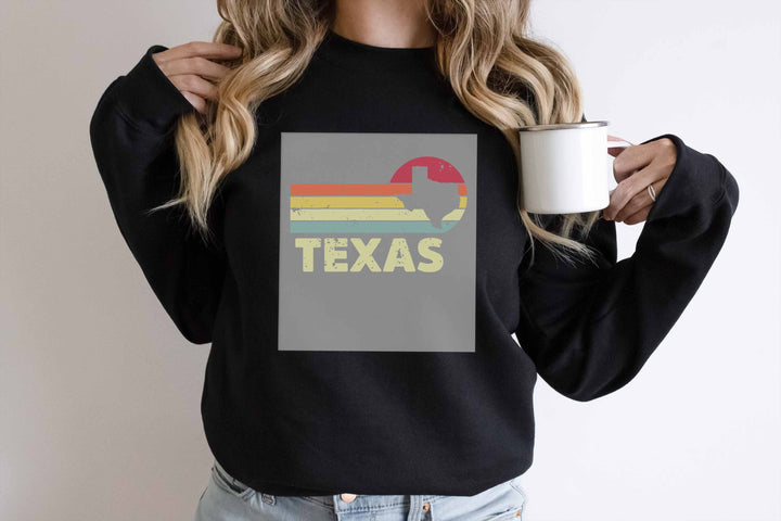 Retro Vintage Texas Dtf Transfer,Texas Map Dtf Transfer