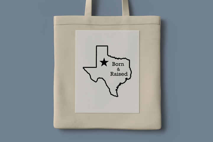 Texas Born and Raised Dtf Transfers,Texas State Map Dtf Transfers