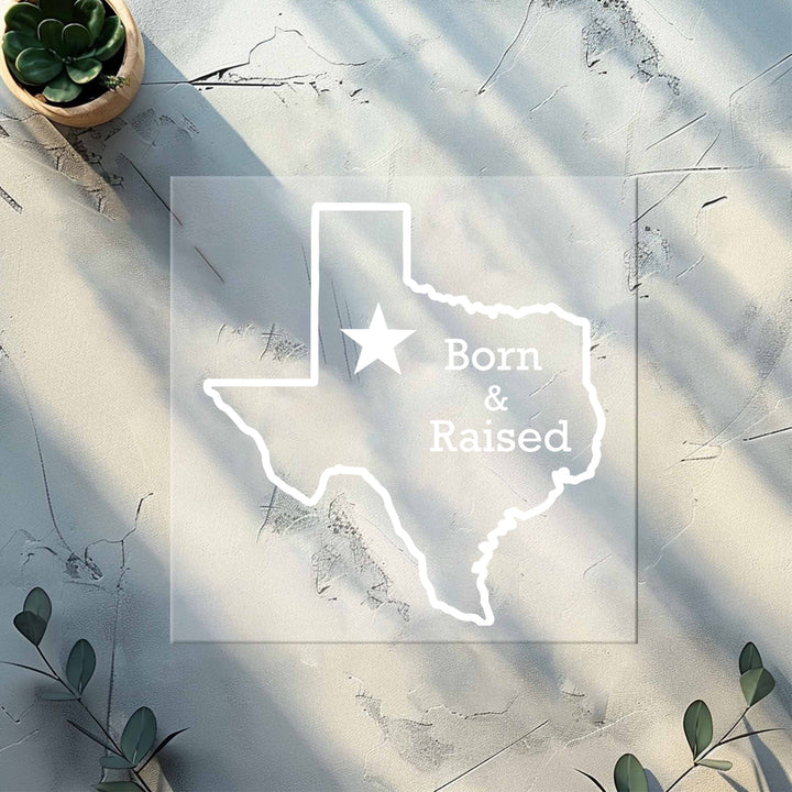 Texas Born and Raised Dtf Transfers,Texas State Map Dtf Transfers