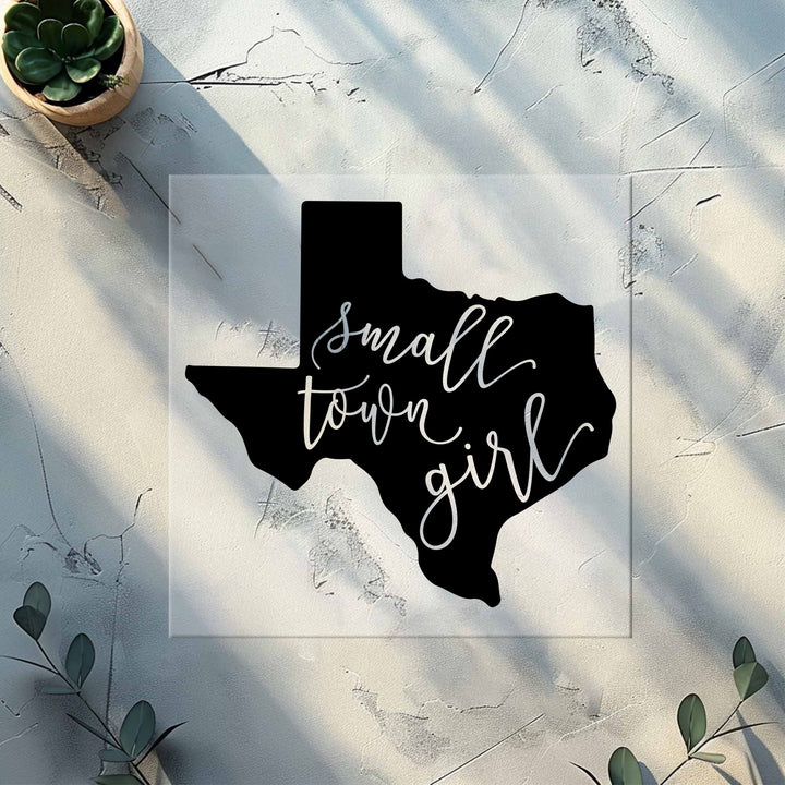 Texas Small Town Girl Dtf Transfers ,Texas Map Dtf Transfers