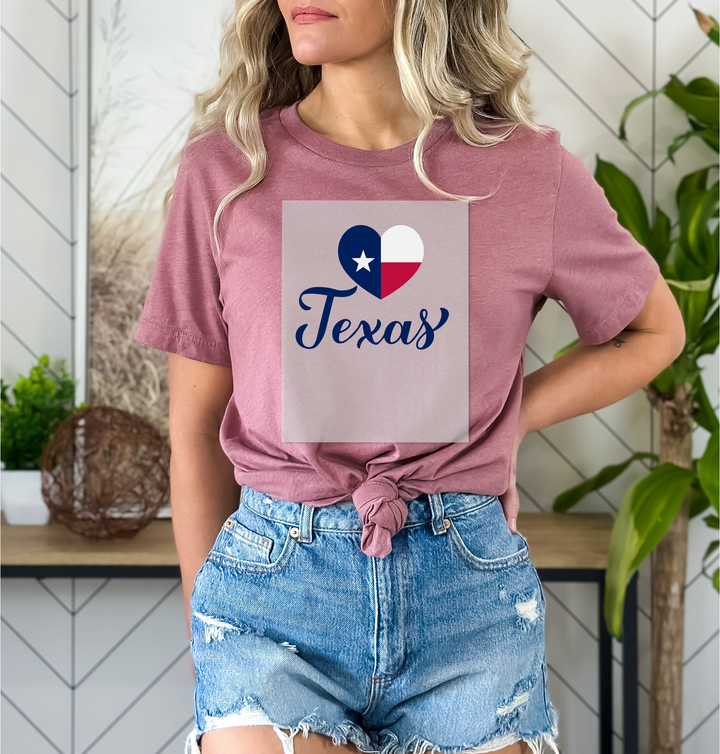 Texas Heath Dtf Transfer,Texas Flag Dtf Transfer