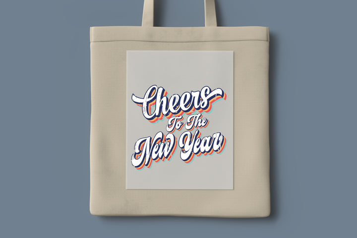 Retro New Year 2025 DTF Transfers | Cheers to the New Year DTF