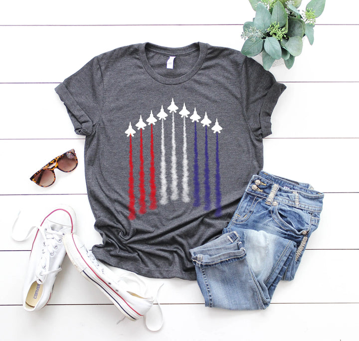 Air Force Shirt - Red, White & Blue Patriotic Tee for 4th of July & Memorial Day Shirtprintingcenter
