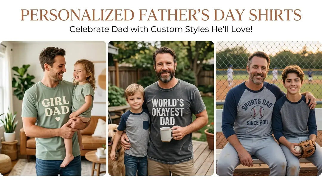 custom Father days t-shirts