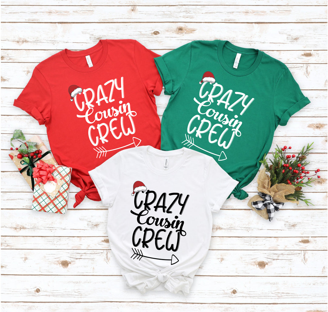 Christmas Crazy Cousin Crew Shirts | Matching Cousin Family Tee