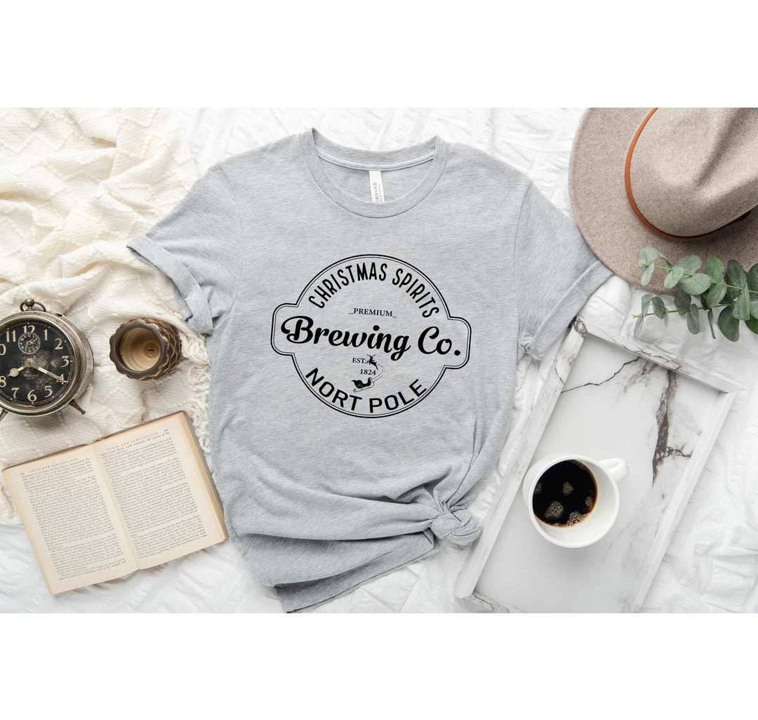 North Pole Brewing Co. Shirt | Vintage Christmas Holiday Tee