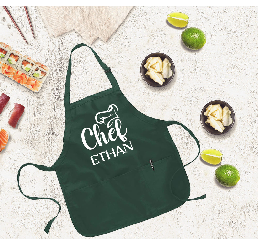 Personalized Kitchen Apron - Customizable Chef Apron for Men & Women