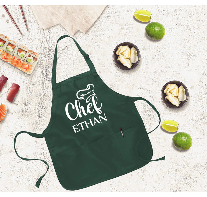 Personalized Kitchen Apron - Customizable Chef Apron for Men & Women