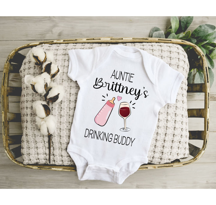 Funny Auntie Baby Bodysuit - Custom Gift from Auntie