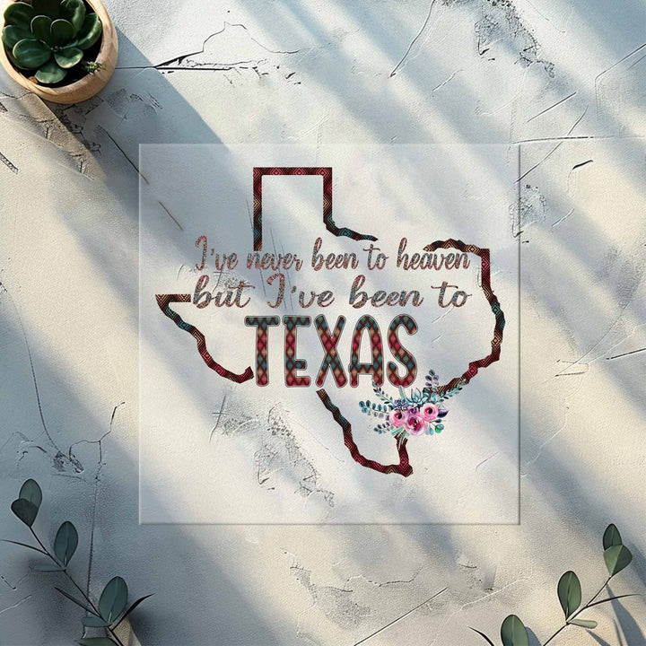 I have never been to heaven but I've been to Texas Dtf Transfer