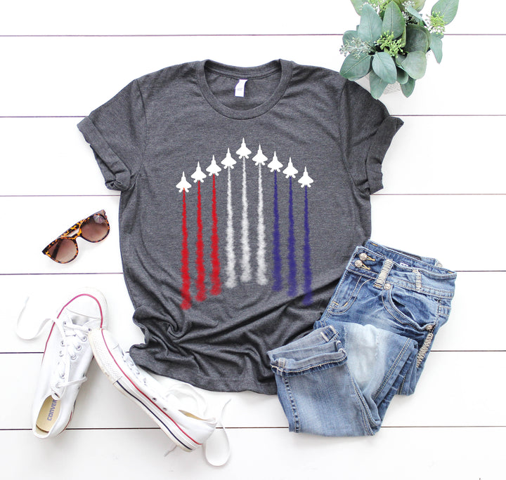 Air Force Shirt - Red, White & Blue Patriotic Tee for 4th of July & Memorial Day