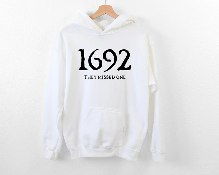 1692 They Missed One Hoodie - Retro Salem Witch Halloween Gift Shirtprintingcenter