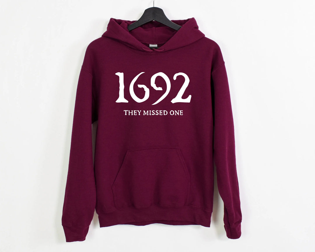 1692 They Missed One Hoodie - Retro Salem Witch Halloween Gift Shirtprintingcenter