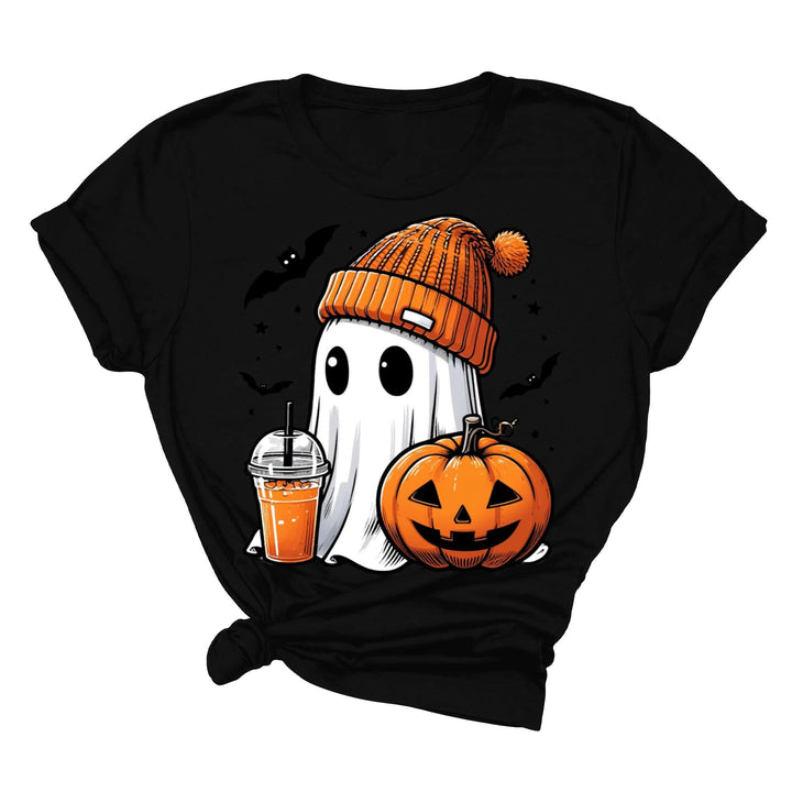 Halloween Fall Ghost Shirt, Cute Ghost Shirt, Ghost Coffee Shirt Womens Halloween Shirt, Cute Fall Shirt, Spooky Season Shirt,Gift For Halloween