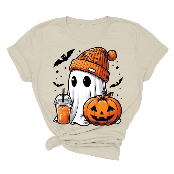 Halloween Fall Ghost Shirt, Cute Ghost Shirt, Ghost Coffee Shirt Womens Halloween Shirt, Cute Fall Shirt, Spooky Season Shirt,Gift For Halloween