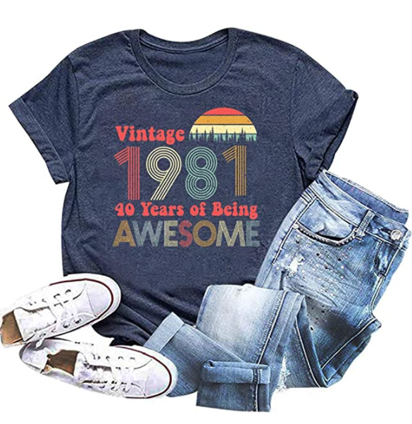 1982 Vintage 42nd Birthday Shirt - 42 Years of Being Awesome Tee