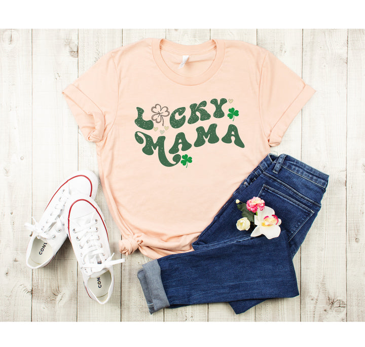 Lucky Mama Shirt | Retro Vintage St. Patrick's Day Shirt