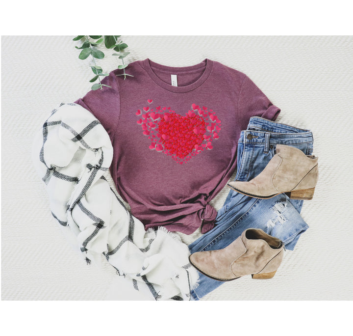 Valentine's Day Shirt - Double Heart & Cute Valentine's Tee Gift