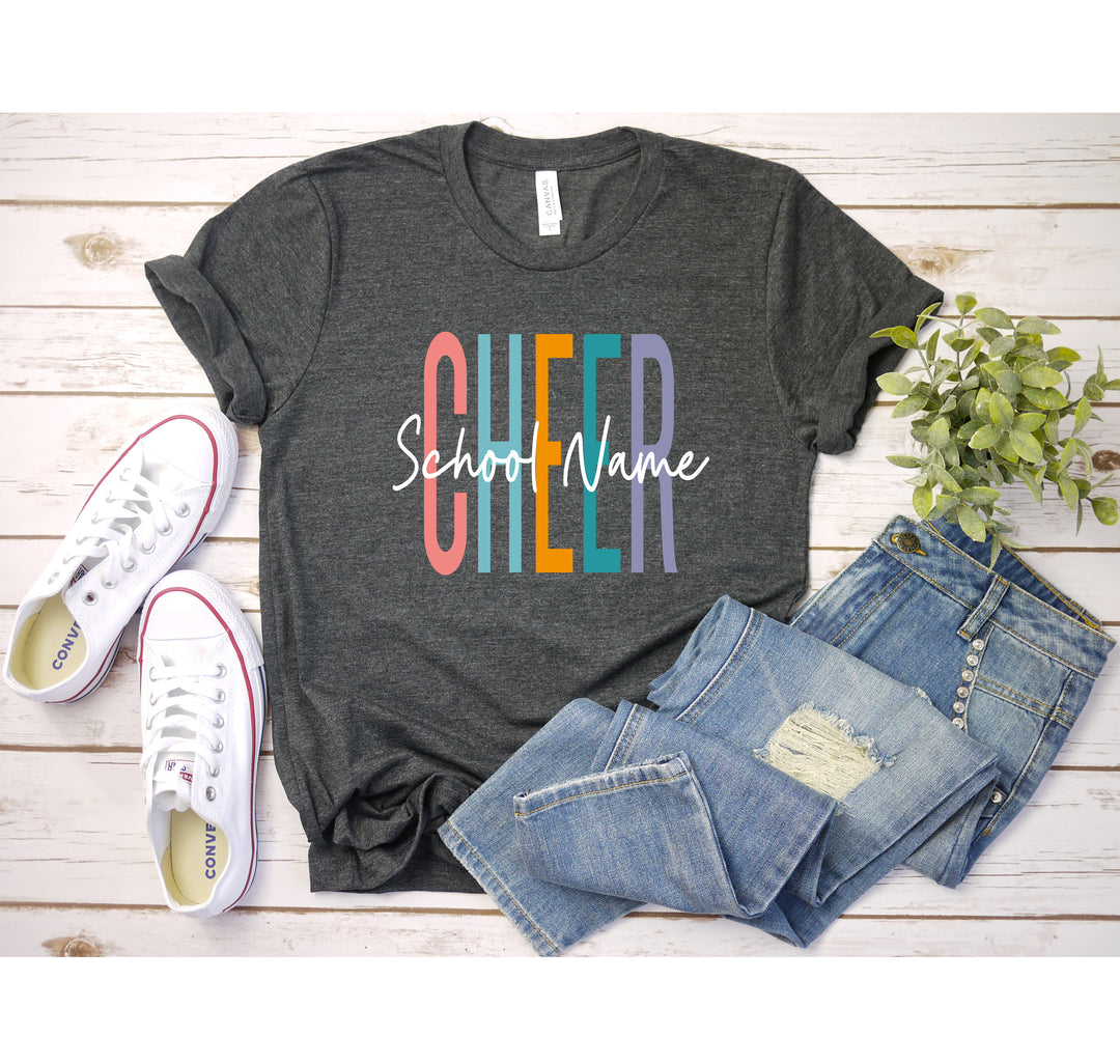 Personalized Cheerleader T-Shirt - Custom Cheer Team & Coach Gift