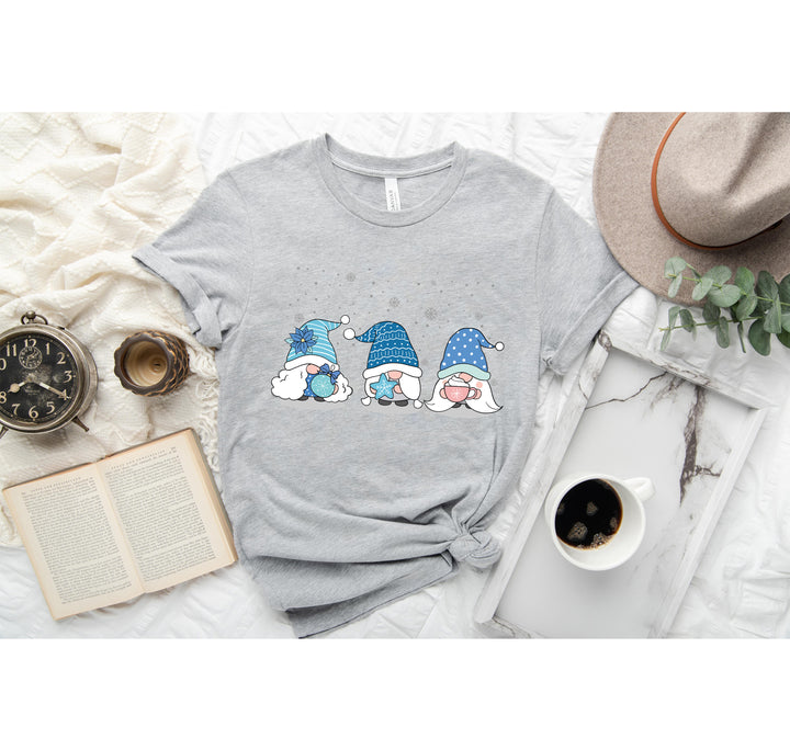 Cute Gnomes Christmas T-Shirt | Ho Ho Ho Holiday Tee