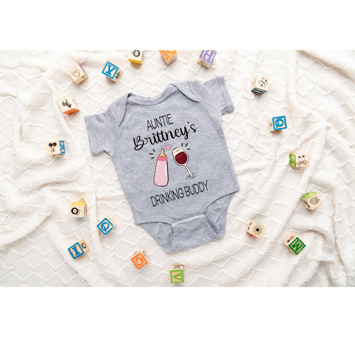 Funny Auntie Baby Bodysuit - Custom Gift from Auntie