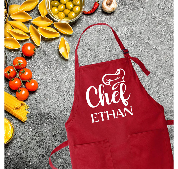 Personalized Kitchen Apron - Customizable Chef Apron for Men & Women