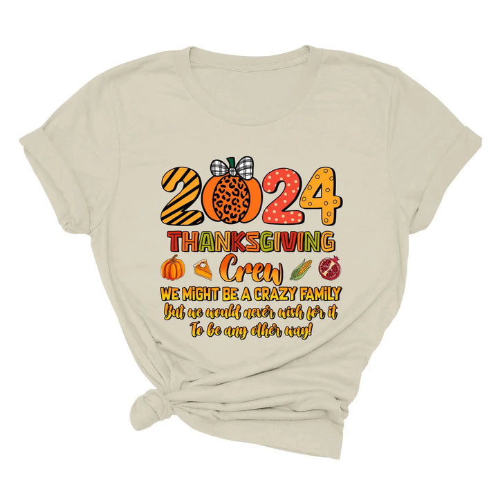 2025 Thanksgiving Crew Shirt, Thanksgiving Family Shirt, Fall Family Tee, Family Thanksgiving Shirts, Thanksgiving Family Reunion Shirt Shirtprintingcenter