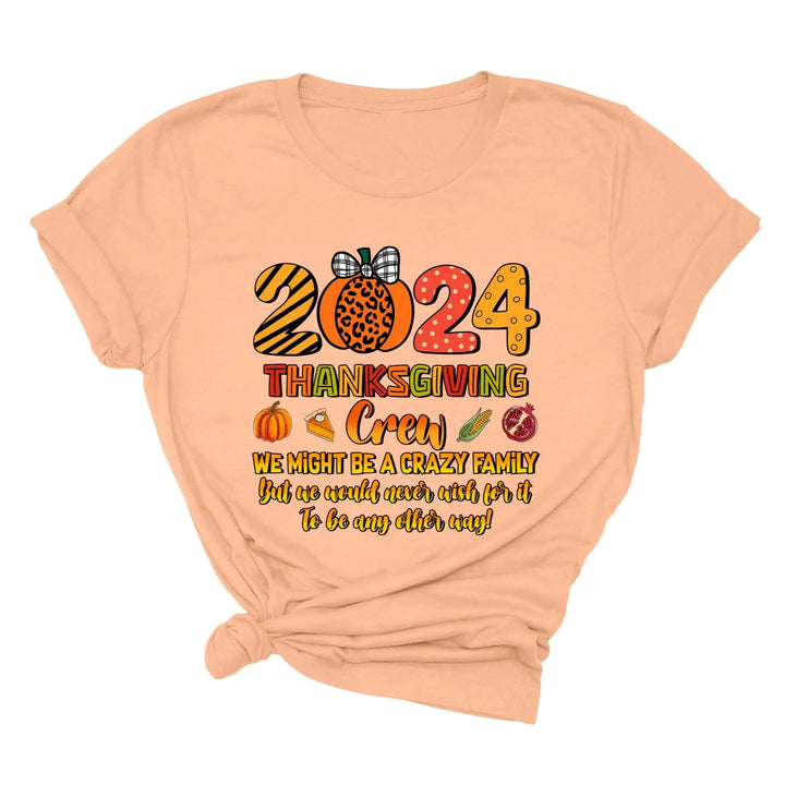 2025 Thanksgiving Crew Shirt, Thanksgiving Family Shirt, Fall Family Tee, Family Thanksgiving Shirts, Thanksgiving Family Reunion Shirt Shirtprintingcenter