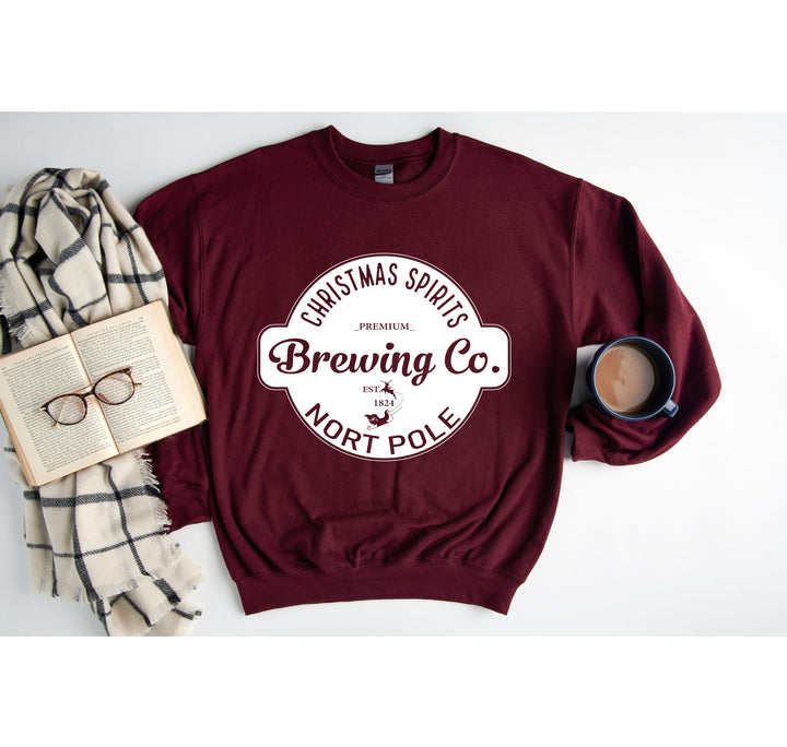 North Pole Brewing Co. Sweatshirts | North Pole Sweatshirts | Family Christmas Gift