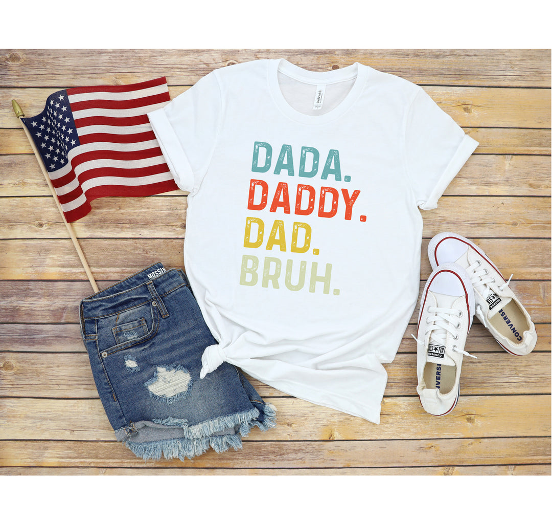 Dada Daddy Dad Bruh Shirt - Funny Father's Day Gift for Cool Dads