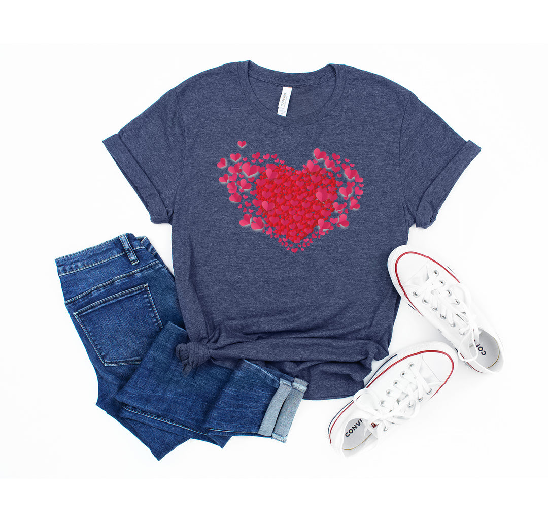 Valentine's Day Shirt - Double Heart & Cute Valentine's Tee Gift