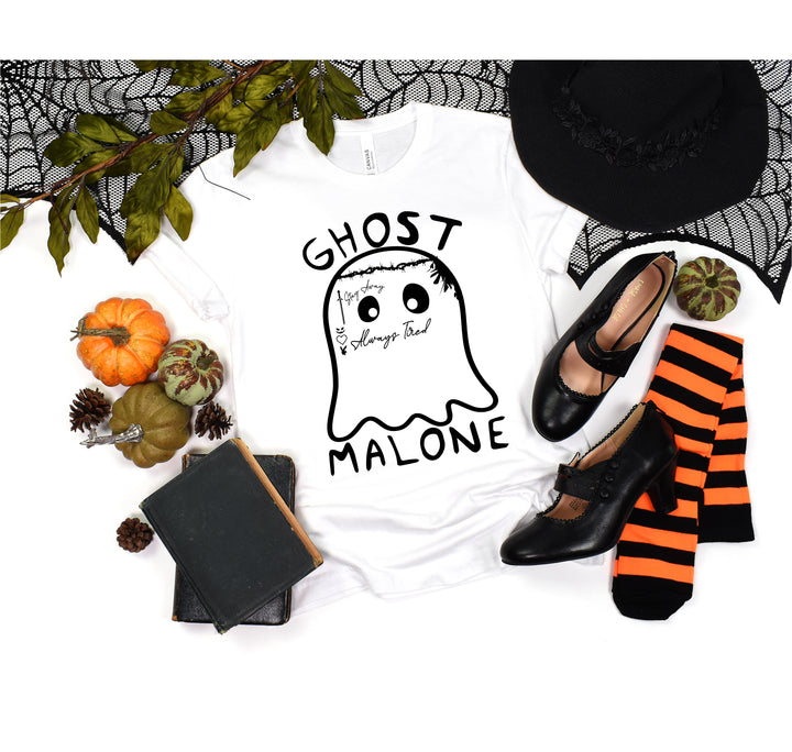 Ghost Malone Halloween Shirt | Funny Cute Ghost Tee | Matching Halloween Gift