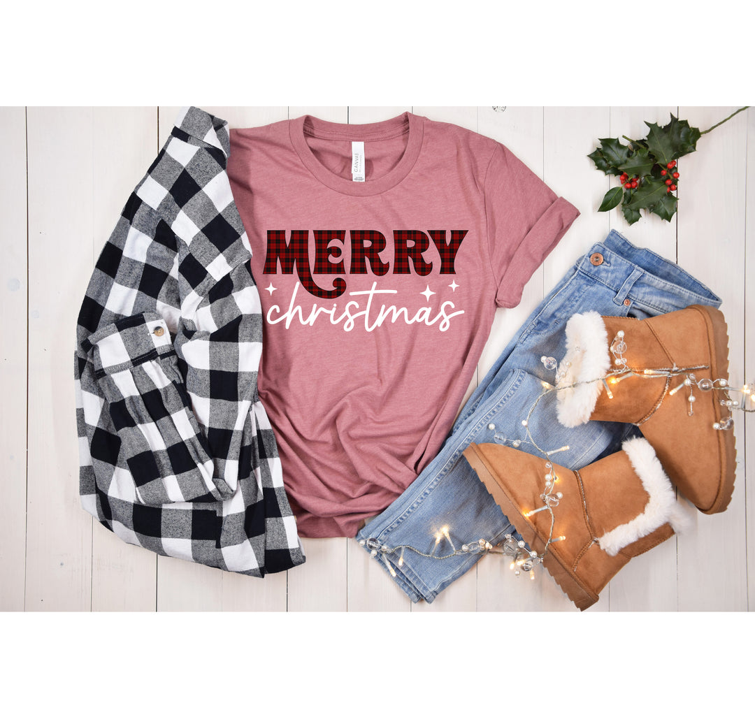 Merry Christmas Buffalo Plaid Shirt | Christmas Family Shirt | Christmas Love Shirt