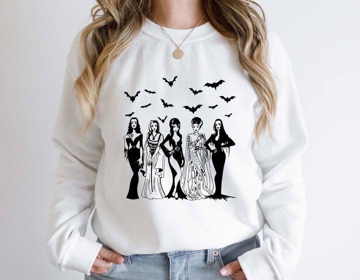 Spooky Squad Sweatshirt - Halloween Horror & Fall Design for Women