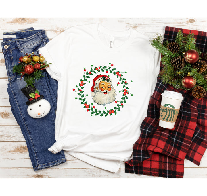 Funny Christmas Shirt | Retro Santa Face Tee