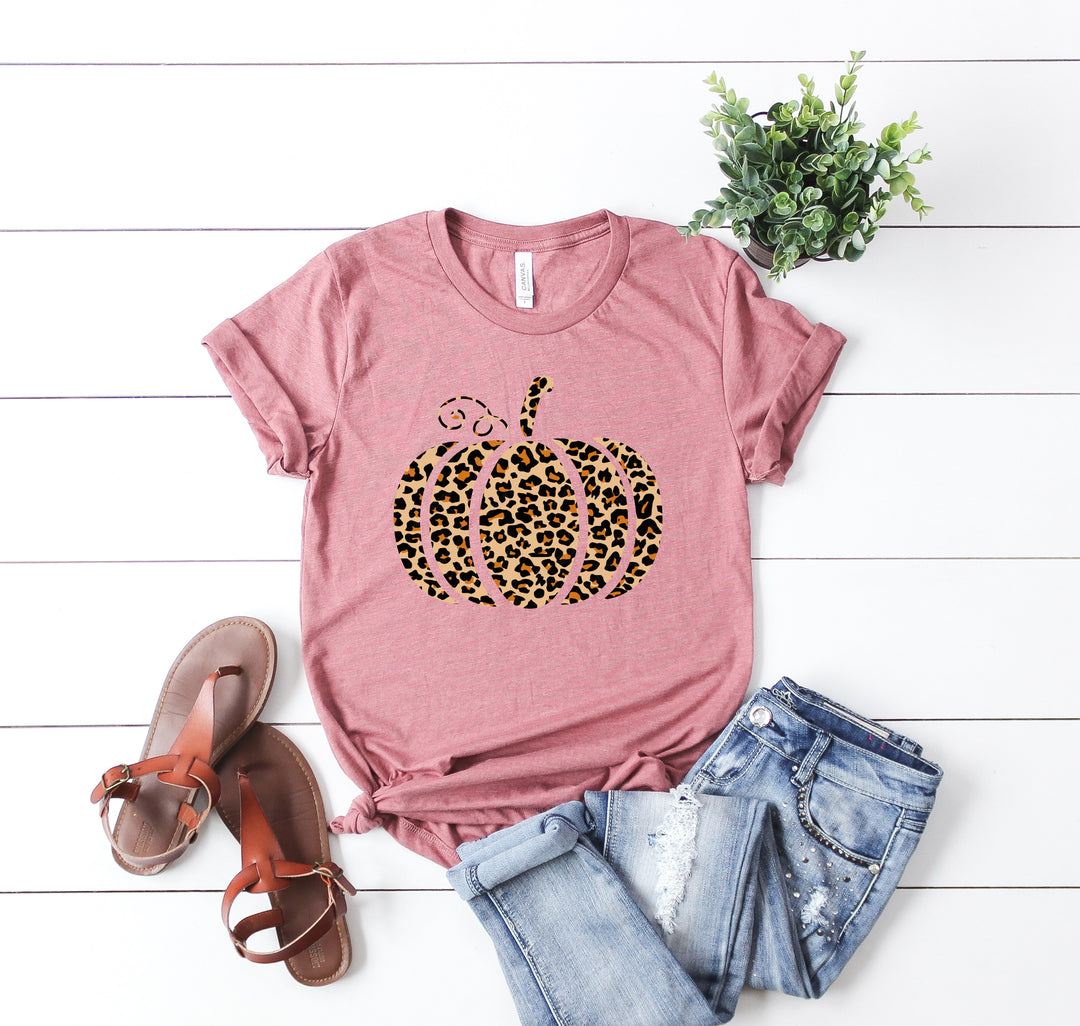 Leopard Pumpkin Shirt | Halloween & Thanksgiving Fall Tee