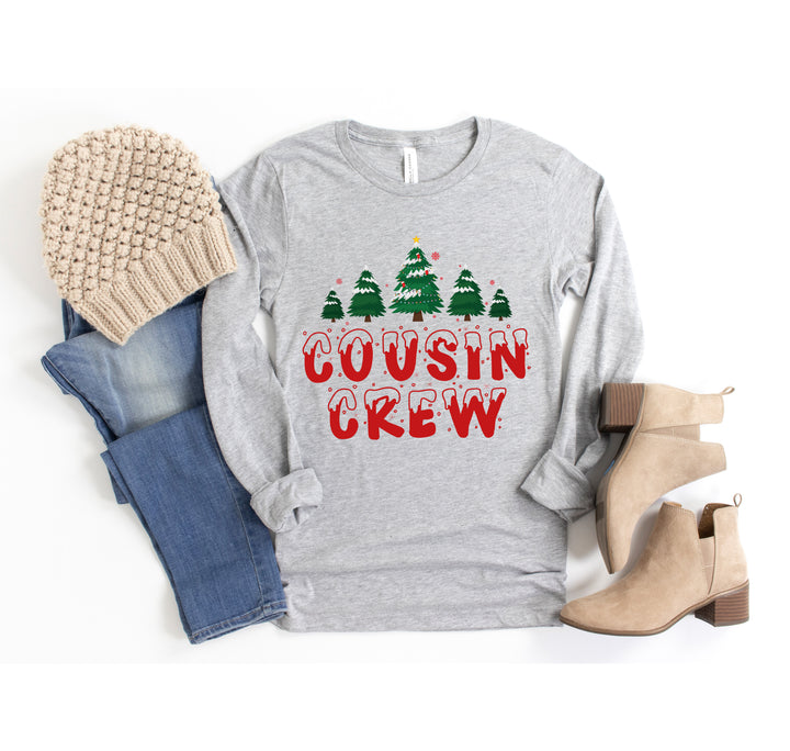 Cousin Crew Long Sleeve Shirt | Christmas Matching Long Sleeve Tee | Cousin Christmas Gift | Family Reunion Shirt