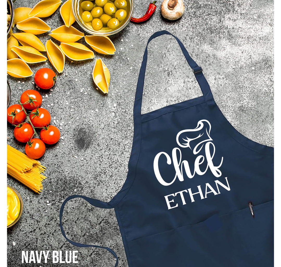 Personalized Kitchen Apron - Customizable Chef Apron for Men & Women