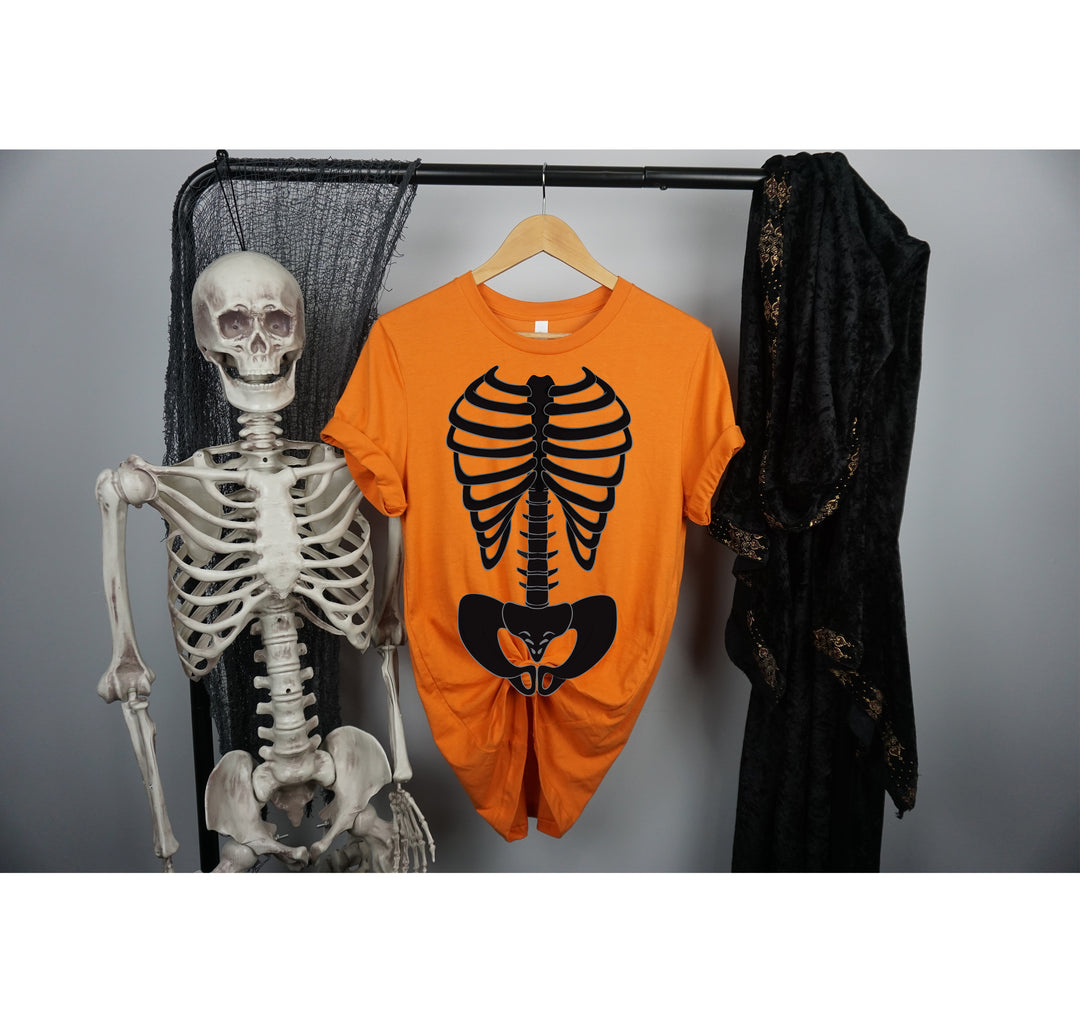 Skeleton Bones Rib Cage Shirt – Halloween Costume & Party Tee