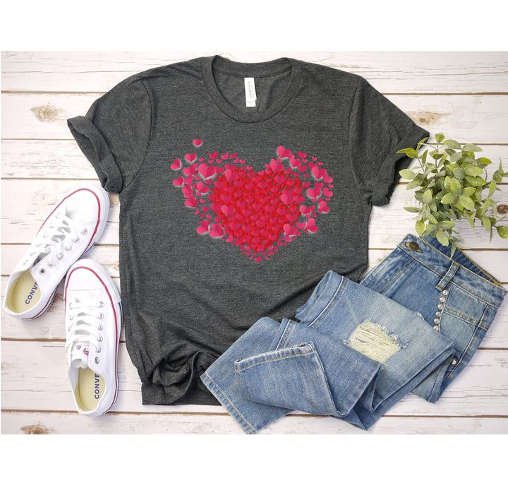 Valentine's Day Shirt - Double Heart & Cute Valentine's Tee Gift