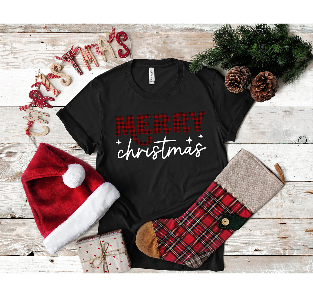 Merry Christmas Buffalo Plaid Shirt | Christmas Family Shirt | Christmas Love Shirt