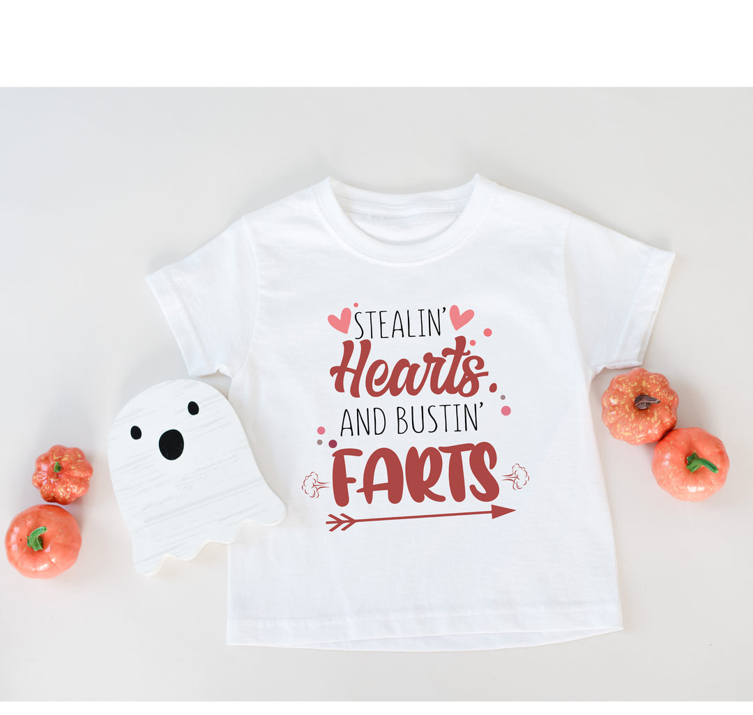 Funny Baby Bodysuit - Stealin' Hearts & Bustin' Farts Bodysuit