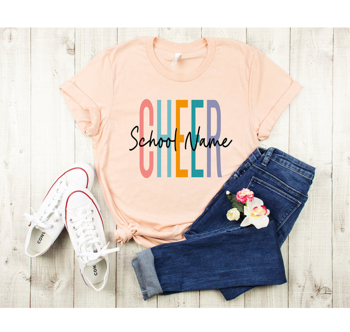 Personalized Cheerleader T-Shirt - Custom Cheer Team & Coach Gift