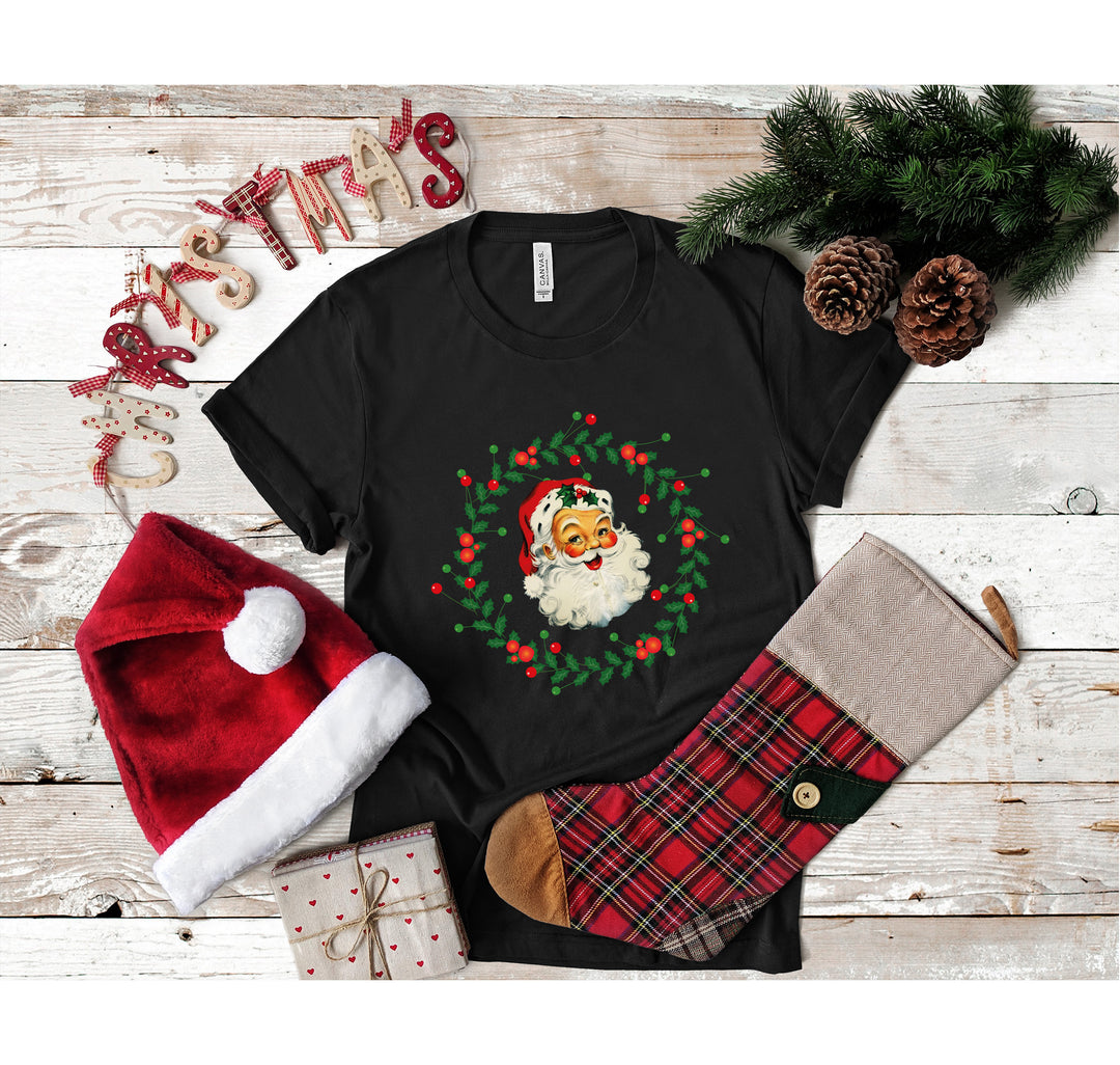 Funny Christmas Shirt | Retro Santa Face Tee