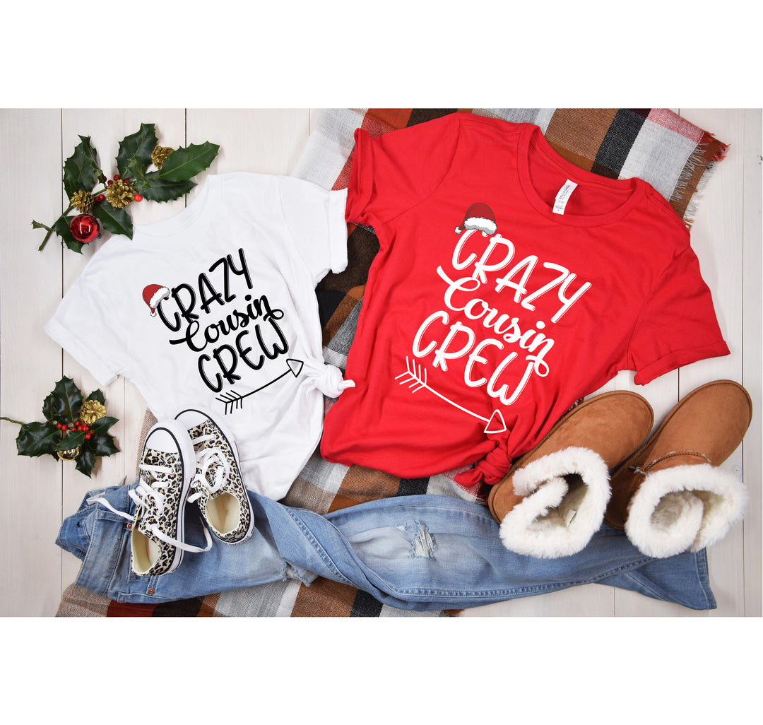 Christmas Crazy Cousin Crew Shirts | Matching Cousin Family Tee