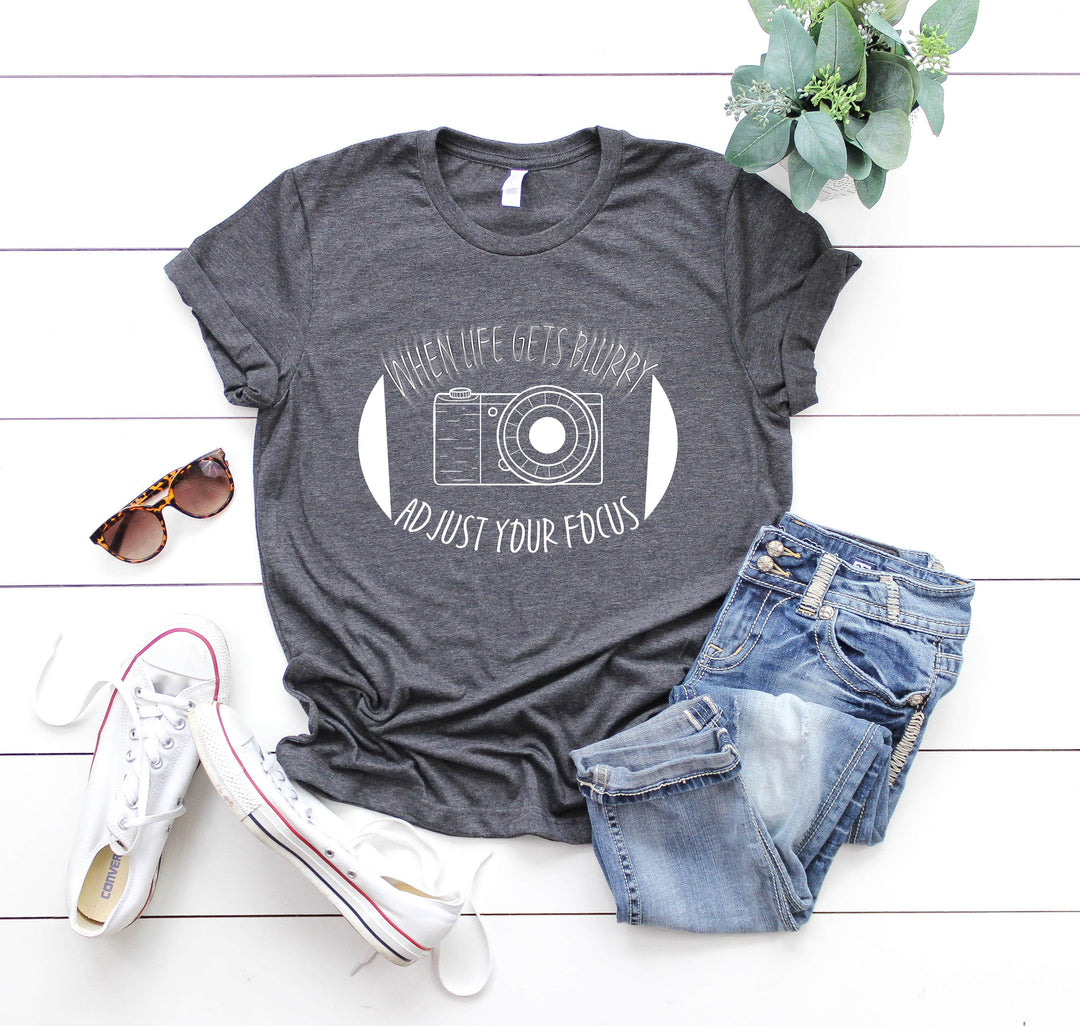 Vintage Camera Shirt - Photographer Tee | Adjust Your Focus