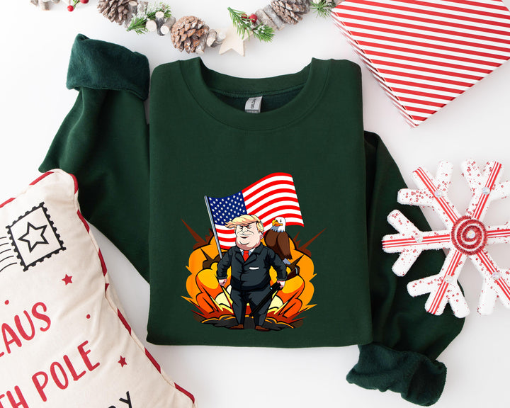 Trump Won Sweatshirt, Trump I'll Back, Trump I'll Be Home for Christmas Shirt funny trump tshirt Humorous Trump Christmas T-Shirt trump pajamas trump sweatshirt Donald Trump Shirt