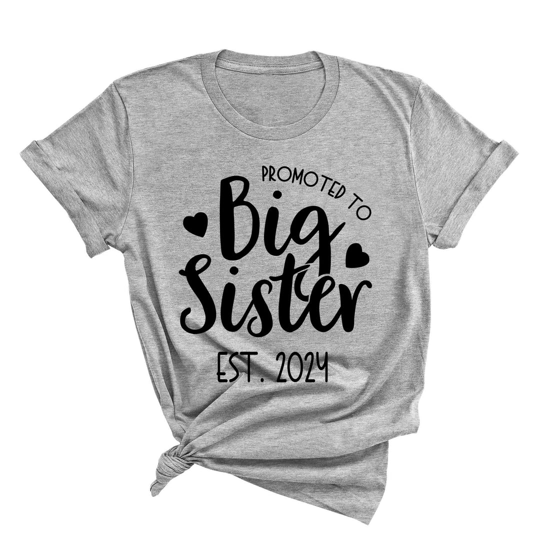 Promoted to Big Sister Shirt - Toddler & Kids Baby Announcement Tee