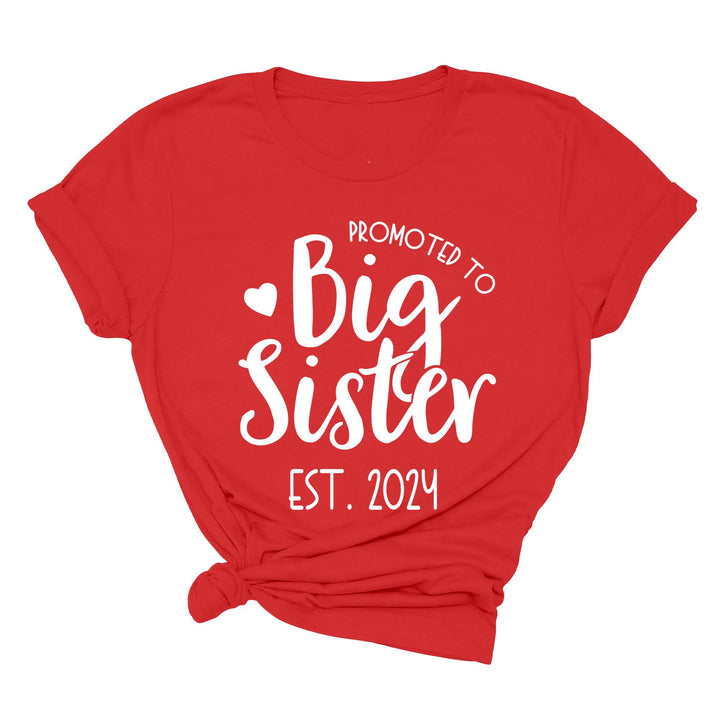 Promoted to Big Sister Shirt - Toddler & Kids Baby Announcement Tee