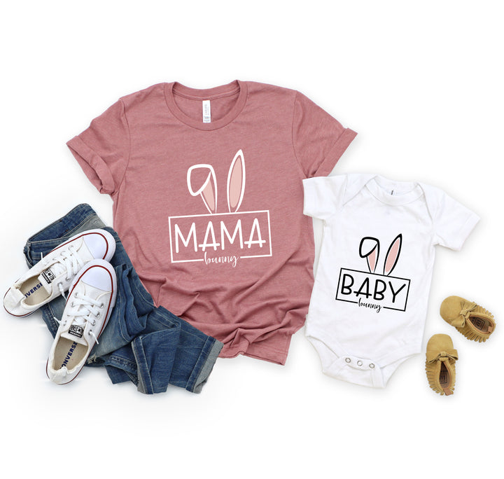 Custom Matching Easter Outfits - Family Bunny Shirts for Mama, Dada, & Kids